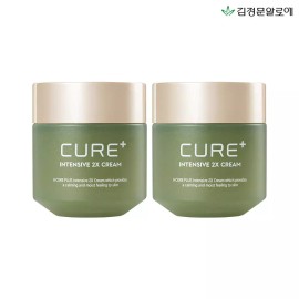 Kim Jeong Moon Aloe [김정문알로에][1+1] 큐어 2X크림 (총2개)(+증정 2x미니1) [Kim Jeong-Moon Aloe][1+1] Cure 2X Cream (Total 2 Pieces) (+ Bonus 2x Mini 1) [Single item]