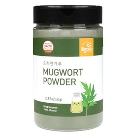 TOJONGHERB Mugwort Powder/ 2.82oz/ korean Mugwort/Fine Grain/green Powder for Food Coloring