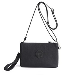 Blostirno Women's Shoulder Bag, Lightweight, Crossbody Bag, Nylon, Waterproof, Mini Bag, Shoulder Bag, Cute, Black