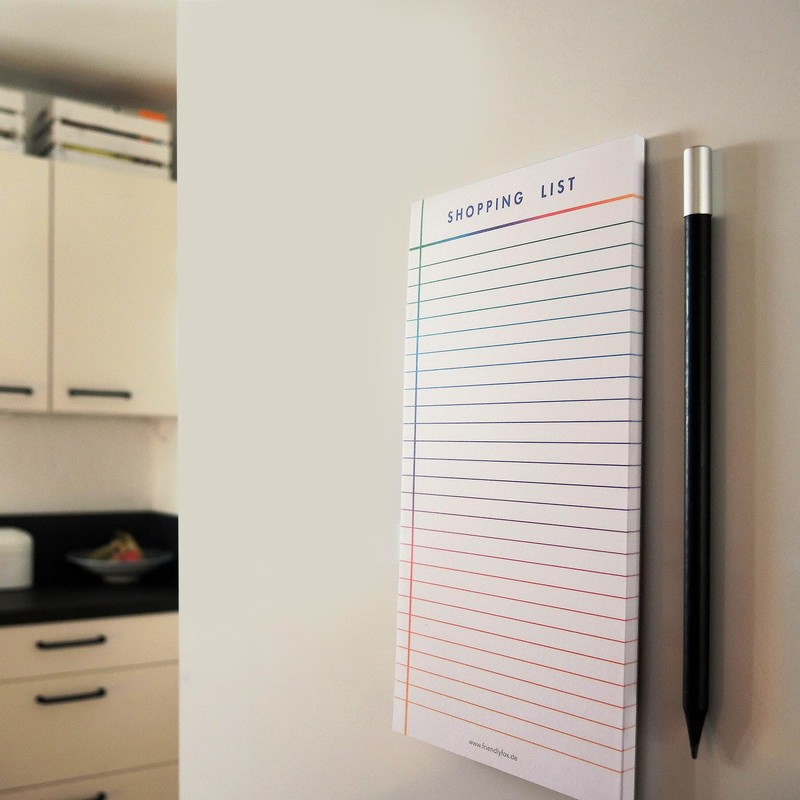 Friendly Fox Magnetic Notepad, 1 x Magnetic Fridge Pad with