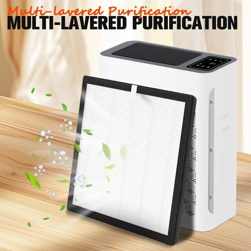 MCCKLE TZ-K2 Air Purifier Filter Compatible with ToLife, 4 Pack