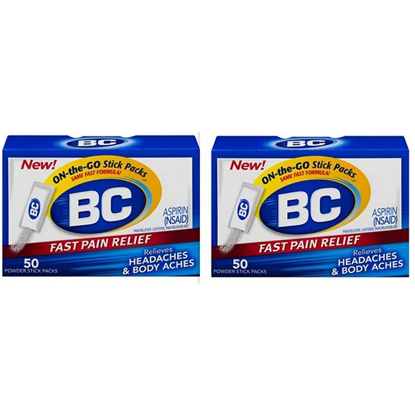 B&C BC HEADACHE POWDER 50 Count Box ( 2 pack