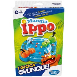 Hasbro Gaming IPPO Ippo I Play Anywhere Portable Toy for 2 Players, Travel Game for Boys and Girls, Includes 2 Hungry Hippos