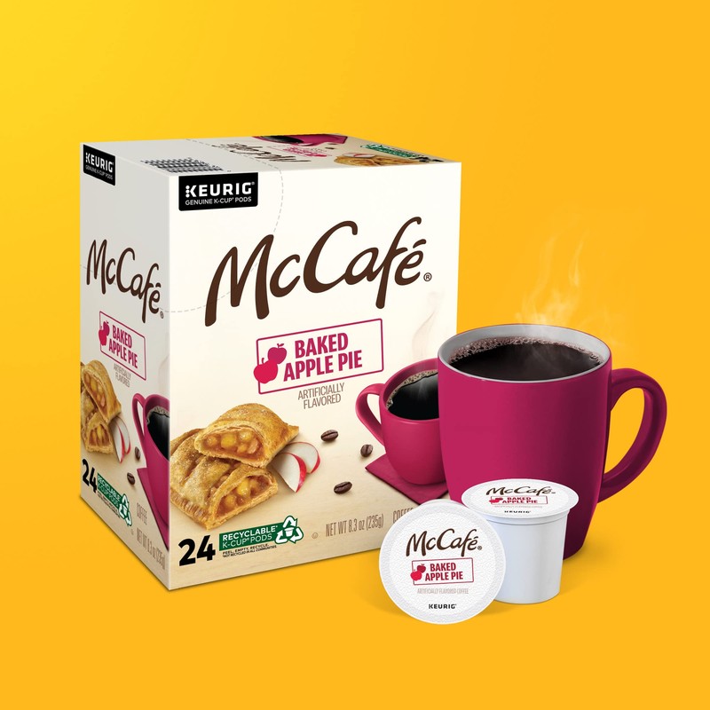McCafe Baked Apple Pie Coffee, Keurig Single Serve K-Cup Pods,