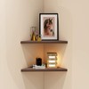 evron Corner Mounting Shelf,Easy to Install Wall Corner Shelf,Frosting Pattern