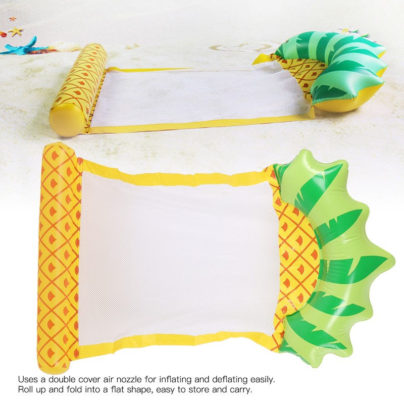 PVC Inflatable Floating Row Summer Water Hammock Float Lounger Bed