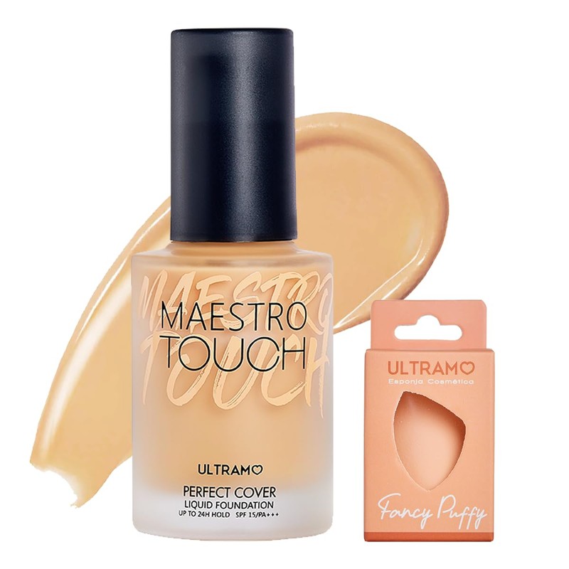 ULTRAMO Base de Maquillaje Líquida, Base Maquillaje Acabado Mate (NC30)