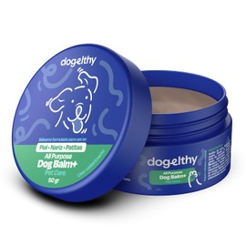 Dogelthy Dog Balm. Balsamo Hidratante para Perros. Balsamo para Perros para Mantiener la Piel, Patas y Nariz Libre de Resequedad. Pet Balm Hecho de Aceite de Coco, Almendra y más de 50g (Tarro)