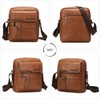 Leathario Men's Crossbody Shoulder Bag Leather Men Messenger Bag Retro