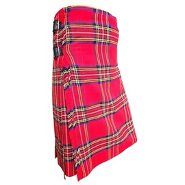 Tartancity Kilt Men's - 5 Yard Traditional Scottish Kilts for Weddings, Formal Events, Ceilidh, Highland Games & Special Occasions (Royal Stewart, 46")