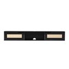 Walker Edison Destin Modern Rattan Flip-Down-Door Wall-Mounted Floating TV Stand