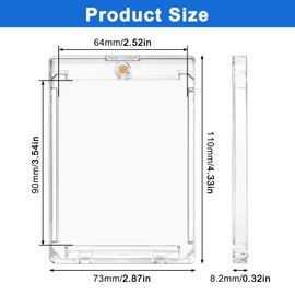 20 Count Magnetic Card Holder, 180pt One Touch Trading Case