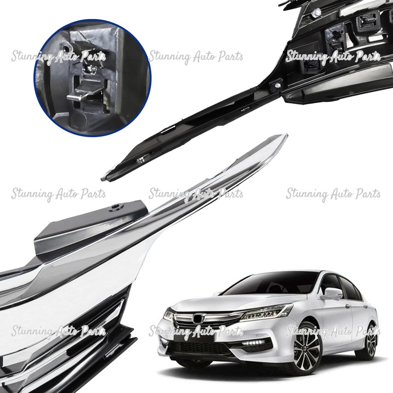 Stunning For 2016-2017 Honda Accord 4 Door Chrome Front Upper