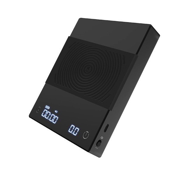 TIMEMORE Black Mirror Basic+ Coffee Scale, High-Precision Measuring Instrument, Accurate to 0.004 oz. (0.1 g), Measurement Range: 0.02–70.5 oz. (0.5–2,000 g), Timer Function, Auto-off Function, Black