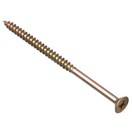 ForgeFix Multi-Purpose Single Thread Screws | 5.0 x 90mm | Zinc Yellow Passivated | Box 100