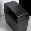 Car Trash Bin for Interior Waste Storage – Compact Black