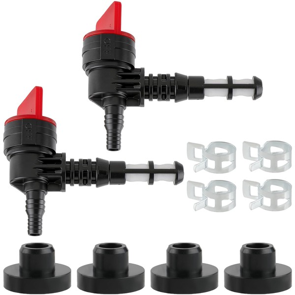 Carbbia 2 Pack 90 Degree Fuel Gas Shut Off Valve