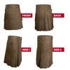 UT Kilts Men's Standard Utility Kilt, Modern Scottish Kilt for