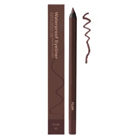 Plum Eyeliner Pencil Waterproof,24Hr Waterproof Eyeliner,Eye Liner Pencils,Smudge Proof Eye/liner,No Smudging,Fading,Smooth and Easy to Color,Long Lasting,Pencil Eyel/iner,Eye/liner Pen,Gel Ey/eliner