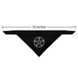 GRAPHICS & MORE Pentacle Pentagram Moon Goddess Wiccan Witch Nature Dog Pet Bandana