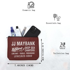 KUIYAI JJ Deep Sea Charters Kosmetiktasche, JJ Angelgeschenk, Pogue Life Geschenk, Abenteuergeschenk, OBX-Geschenk, Deep Seauk, modisch