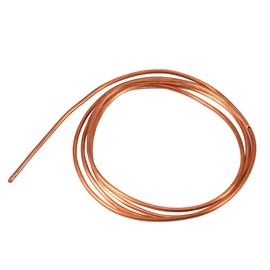 Fdit Copper Pipe Roll, Soft Copper Tube Pipe OD 4mm x ID 3mm for Refrigeration Plumbing 2M