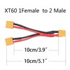 Maixbomr Short XT60 Parallel Battery Connector Cable,14AWG 1 Female to