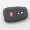 kcpros 2Pcs Rubber Silicone 3 Buttons Smart Key Fob Cover