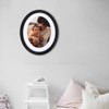 Black Oval Frame Oval Picture Frame 10 Inch with Seamless