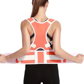 Extreme Fit Adjustable Posture-Support Brace and Double-Compression Belt