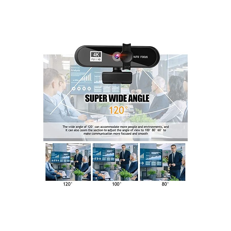 Web Camera Webcam 2K 25601440 Full HD with Microphone Auto