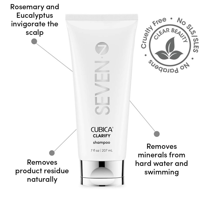 SEVEN Hair Care Cubica Clarifying Shampoo for Women & Men,