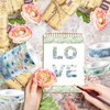 Blue Rose and Washi Tape Set 12 Rolls Floral Decorative