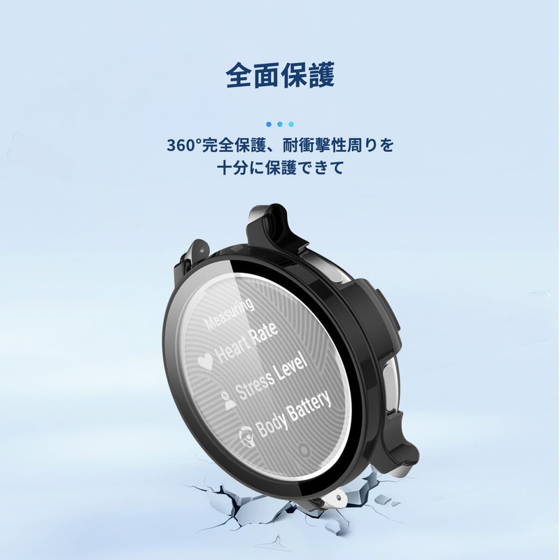 For Garmin Lily2 Active Case, Cover, Glass Film Integrated Case,