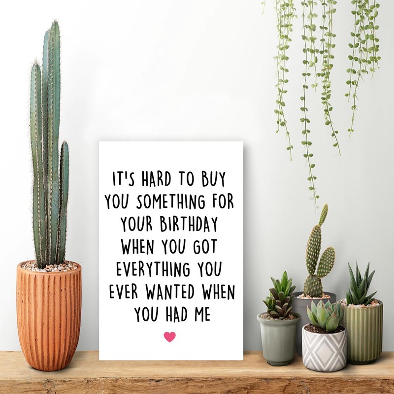 YiKaLus Naughty Birthday Card for Him Her