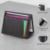 Feelorna Slim Wallet for Men, Compact Cards Case Leather Wallets