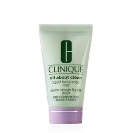 Clinique All About Clean Liquid Facial Soap Mini  Jabón Facial Líquido  30ml, Limpia suavemente, elimina impurezas, exceso de grasa sin resecar       