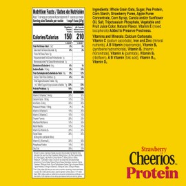 Cheerios Protein Cereal, Strawberry, 8g Protein, Family Size, 15 oz
