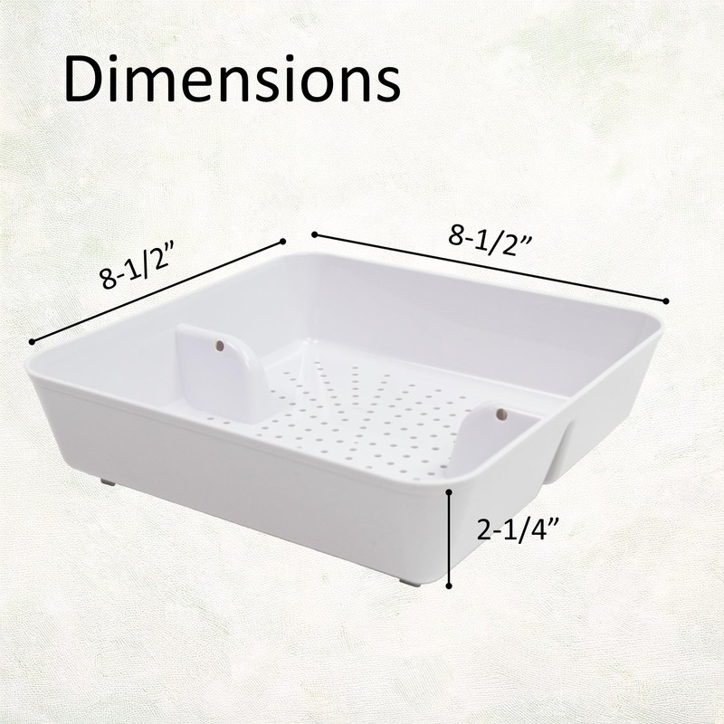 EquipmentBlvd Floor Sink Drain Strainer ABS Plastic Drop-in Basket 8-1/2"