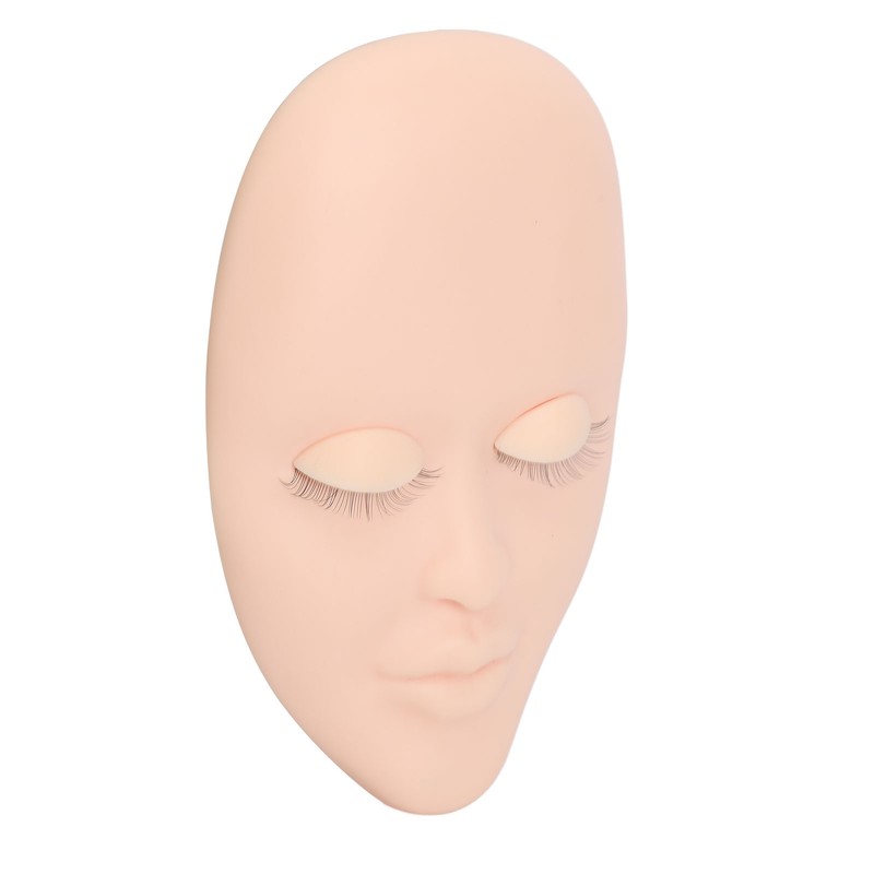 Lash Mannequin Face 3 Pairs Removable Eyelids Eyelash Extension Practice