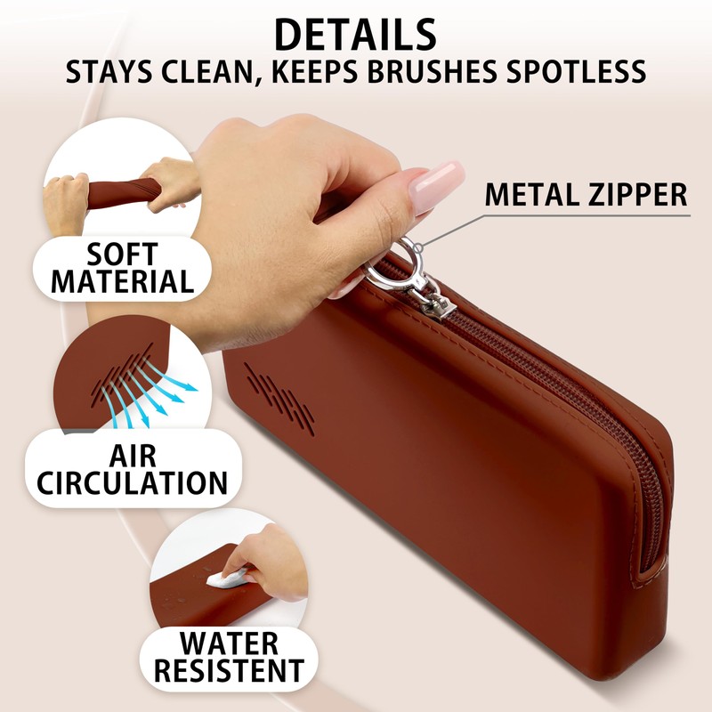 HomeGadget Makeup Brush Bag for Travel [ 22 x 11