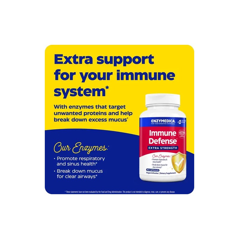 Enzymedica Immune Defense Proteolíticas 90 Cápsulas