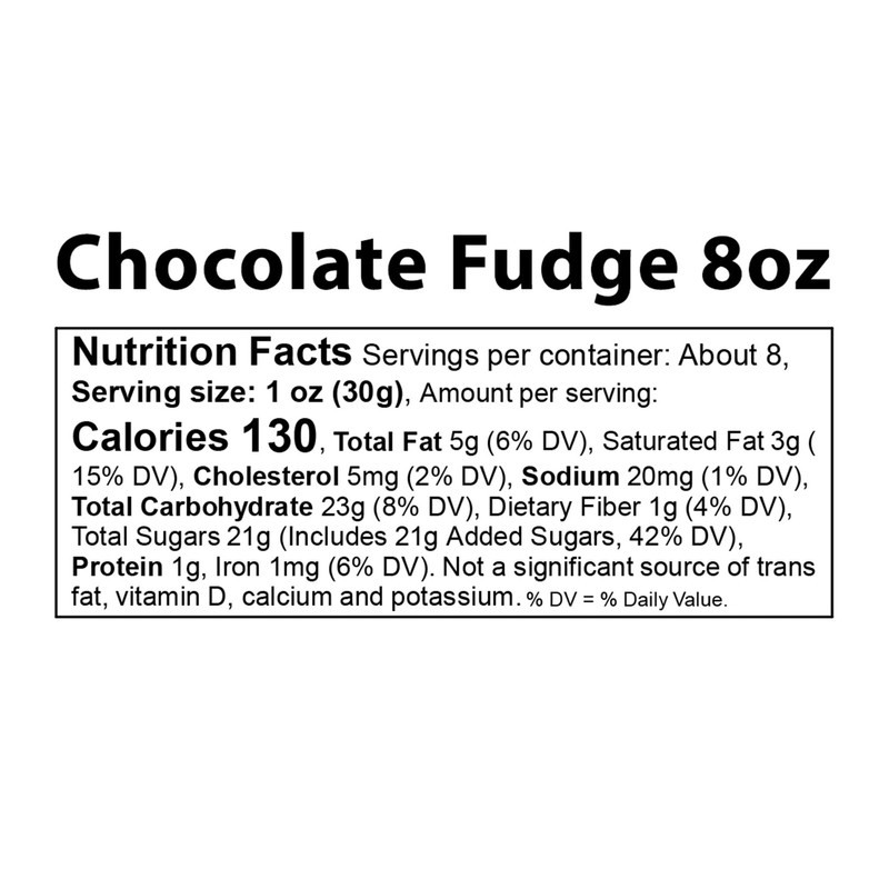Vermont Nut Free Chocolates Fudge (Chocolate) 8 Ounces, Nut-Free, Egg-Free,