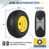 GICOOL 16x6.50-8 Tubeless Tire and Wheel, 16x6.5-8 Lawn Mower Tires,