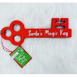 loveballoonsbedfordshire Christmas Large Sparkly Red Santa's Magic Key