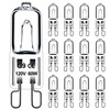 Jaenmsa 60W G9 Halogen Light Bulbs 2 Pin, 12 Pcs