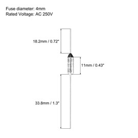 sourcing map 5Pcs Metal Temperature Thermal Fuse RY117 117 °C 242.6 °F 10A 250V Cutoff Thermal Fuse for Motor Transformer Electric Industrial Home Appliance