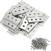 Stainless Steel Cabinet Folding Hinges: 20 Pcs 1.73 Inch Small