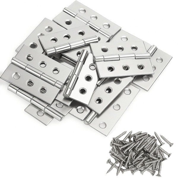 Stainless Steel Cabinet Folding Hinges: 20 Pcs 1.73 Inch Small
