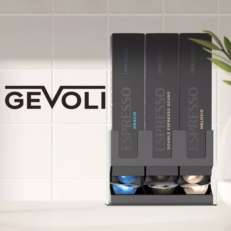Gevoli Nespresso Vertuo Pod Dispenser Holder - 3 Box/30 Capsule